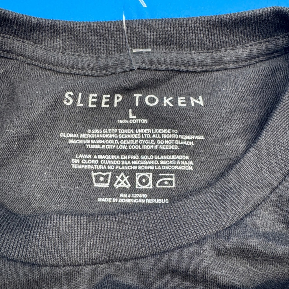 Sleep Token The Cycle Must End T Shirt Black Graphic Tee Size L -‎ Double Sided - Picture 3 of 4